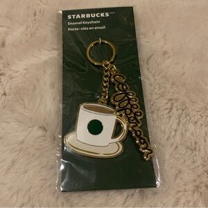 Starbucks Enamel Keychain NWT
